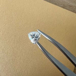 1 Carat Trillion Cut Moissanite Stone Loose